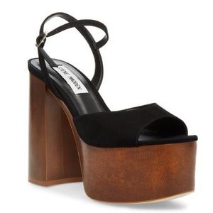 Steve Madden “Shandy nubuck” black and brown heels